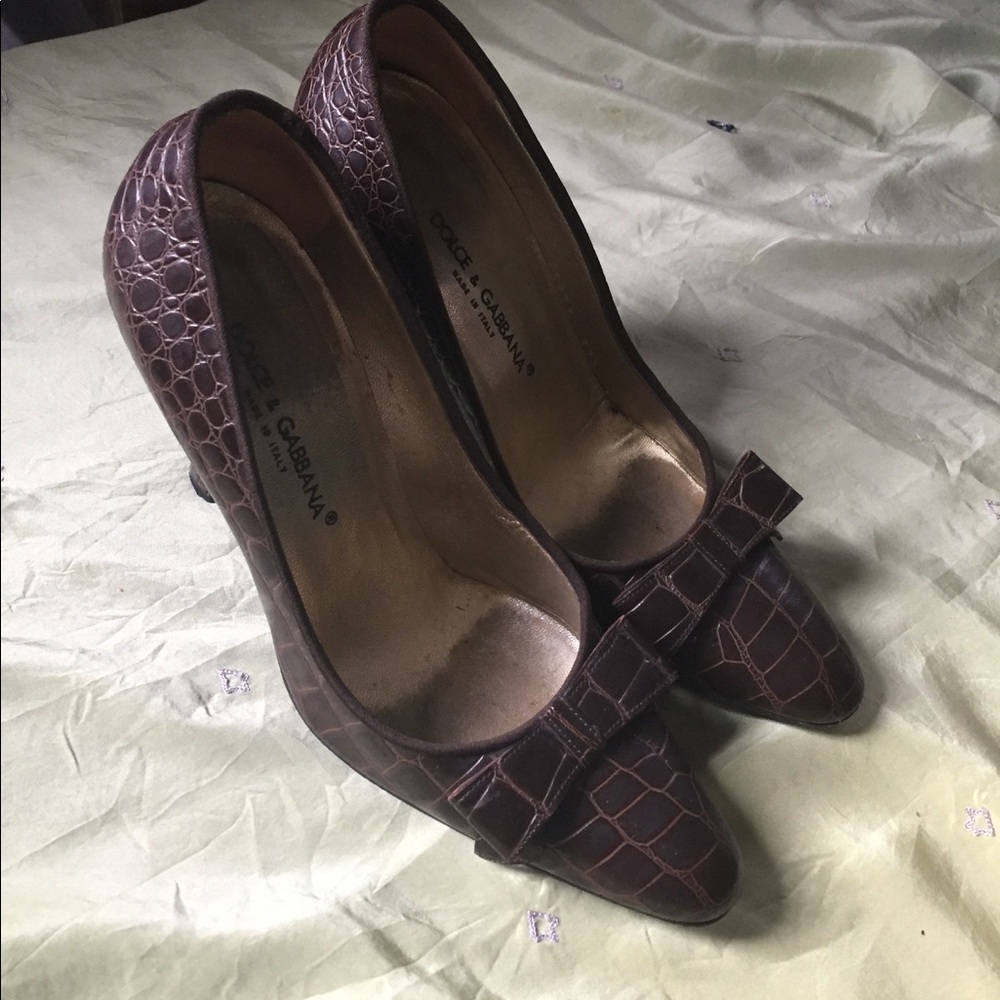 Dolce & GABANNA CROCODILE SHOES